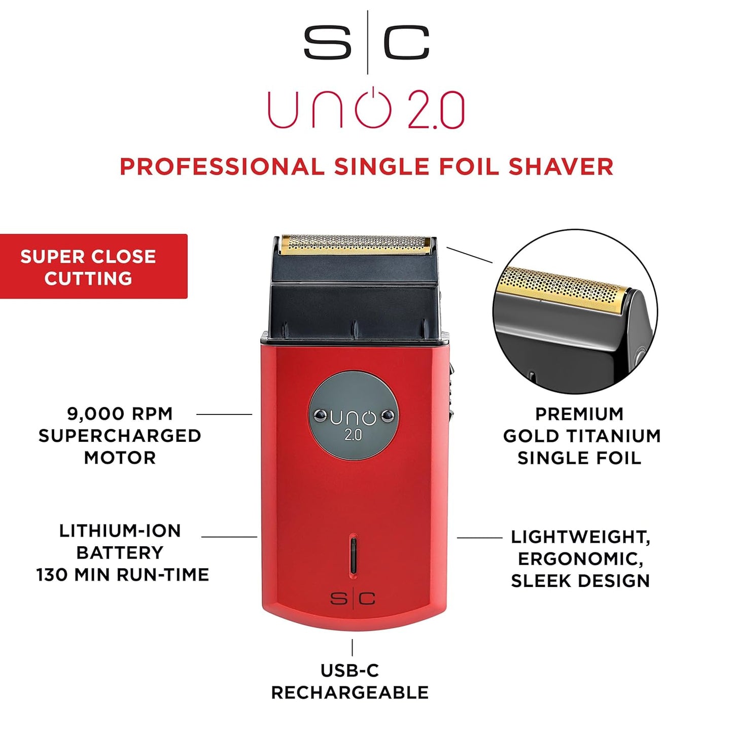 Stylecraft Protégé Clipper, Ace Trimmer, Uno 2.0 Foil Shaver, Schnozzle Nose and Ear Trimmer and USB-C Charging Station - Holiday Gift Bundle Deal