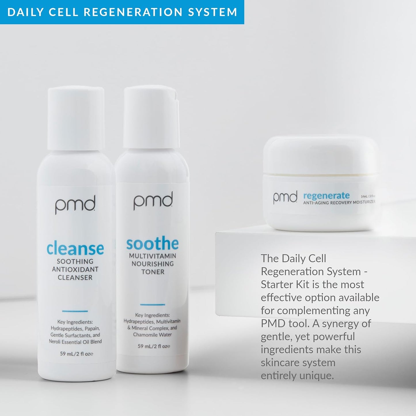 PMD Clean Pro RQ - Smart Facial Cleansing Device with Silicone Brush & Rose Quartz Gemstone